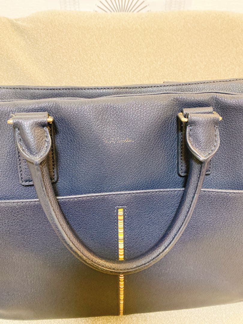 ポールスミス　ブリーフケース　ビジネスバッグ　マルチストライプ