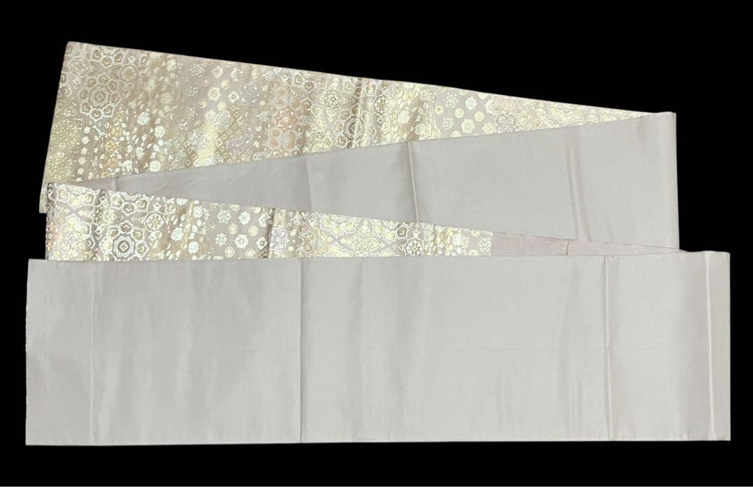 箔屋清兵衛 陰山織物 袋帯 六通柄 正絹 華文 美品 イ6503