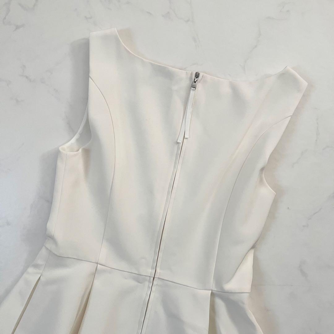 人気　フォクシー バロンドレス Aラインワンピース ホワイト 38