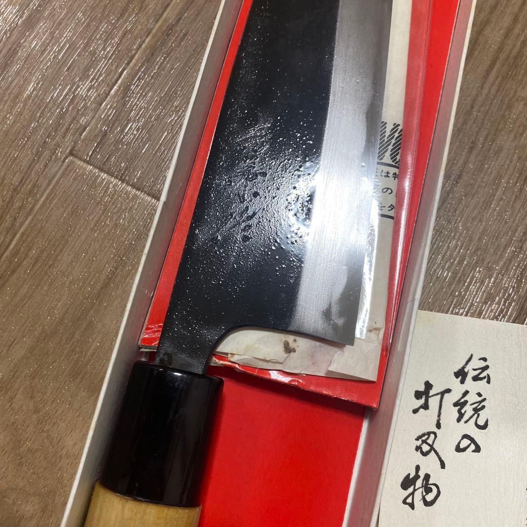 手造り　打刃物　吉兼作　吉兼久作　純日本鋼　吉金刃物製作所　鍛冶屋　三徳包丁