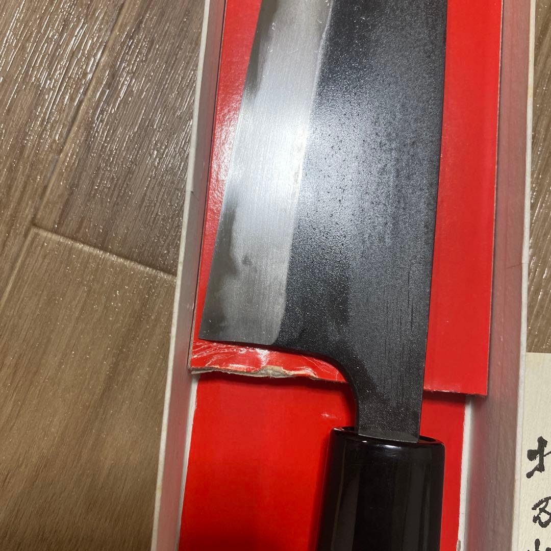 手造り　打刃物　吉兼作　吉兼久作　純日本鋼　吉金刃物製作所　鍛冶屋　三徳包丁