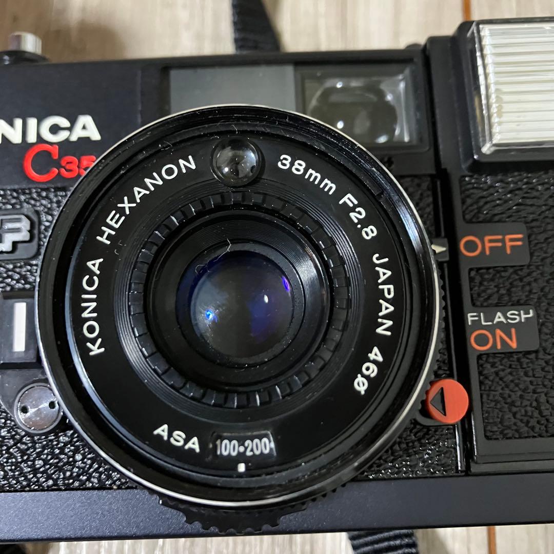 3F② Konica C35 EF ピッカリコニカ 昭和レトロ フィルムカメラ