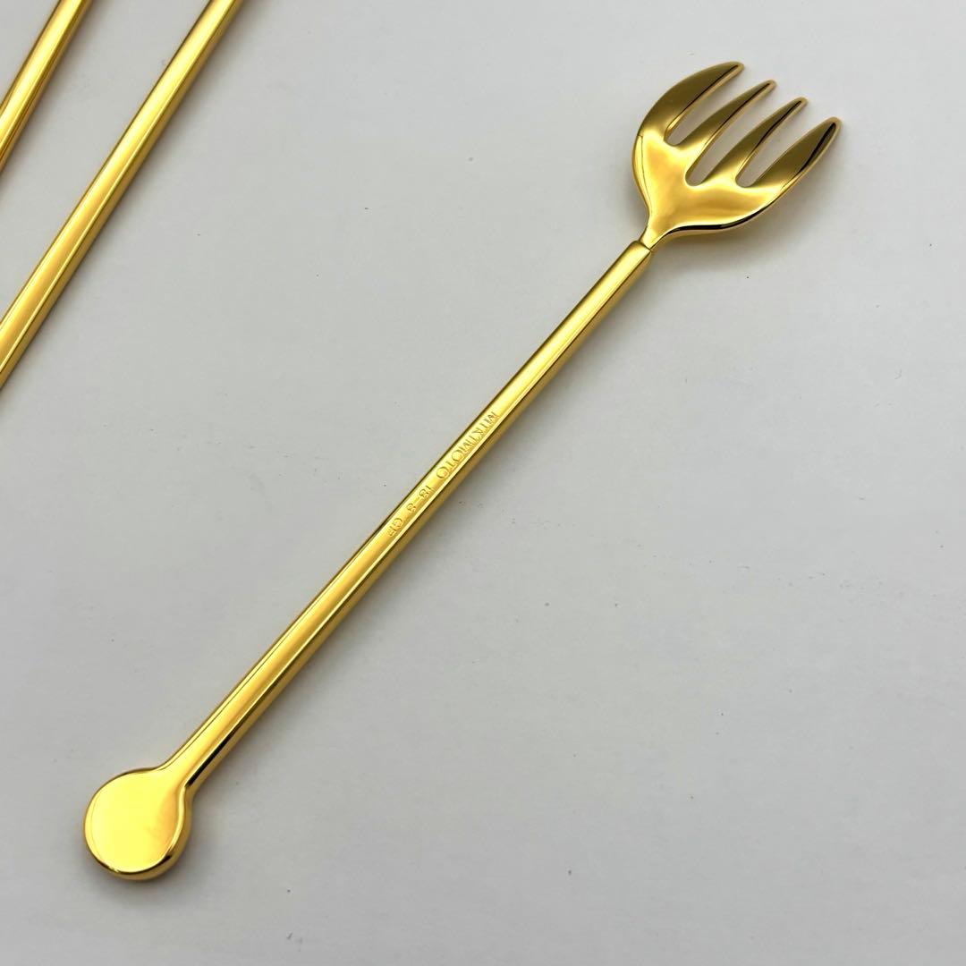 MIKIMOTO ミキモト 半貴石カトラリー フォーク 5本セット