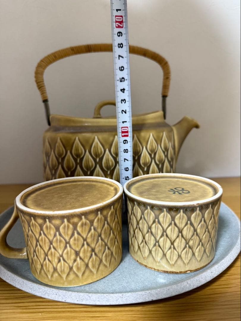 デンマークKronjyden（クロニーデン）Relief（レリーフ）ティーセット