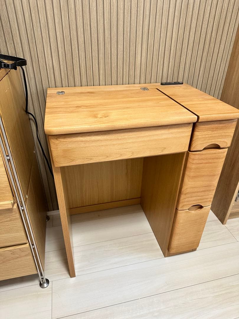 ドレッサー RCL-DS60 チェア付き 鏡台 アルダー材 ナチュラル