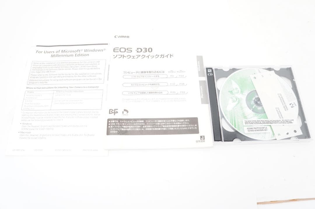 ＜動作＞Canon EOS D30　付属品多数