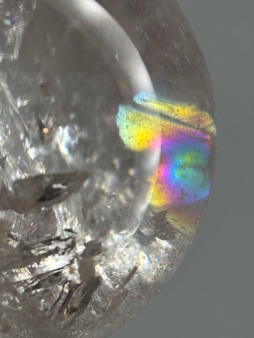 《ピンククリアクォーツ＊ピンクファイヤークォーツ小サイズスフィア》