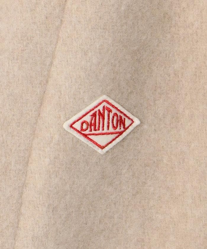 DANTON ダントン ウールパイル 丸襟ジャケット レディース