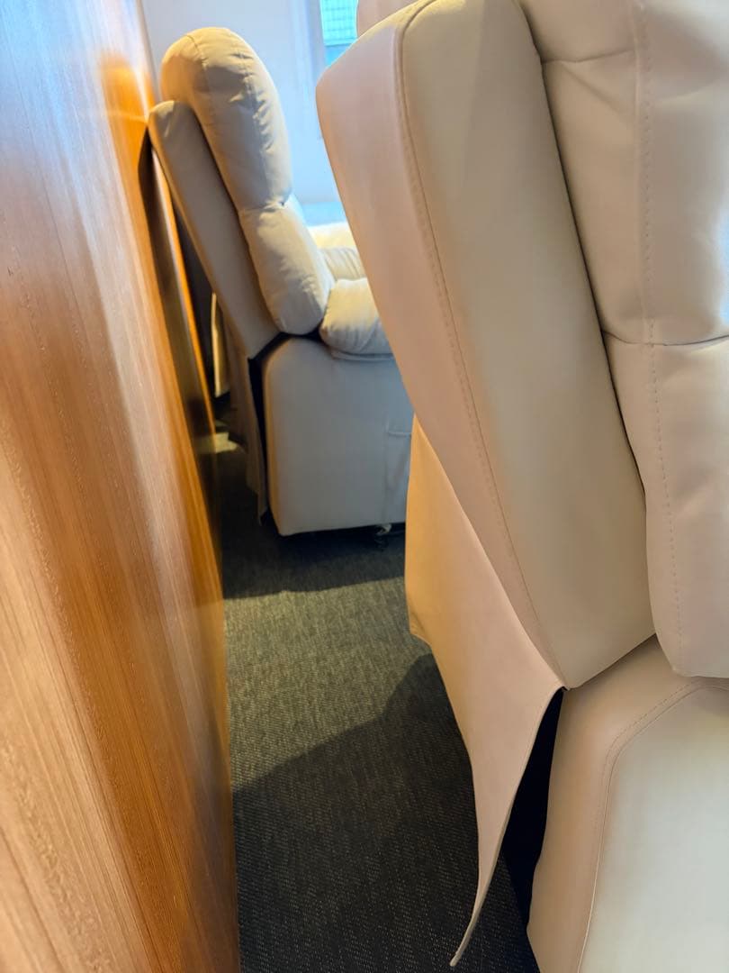 リクライニング機能付き1人掛けソファ 3脚セット