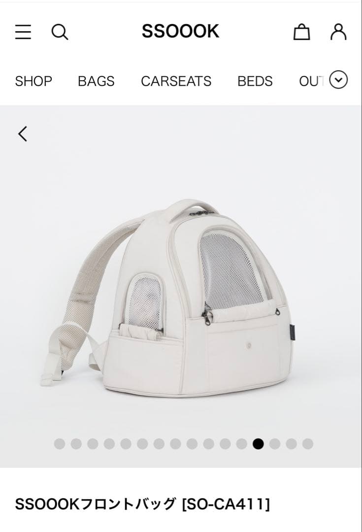 SSOOOK ブラック犬用キャリーバッグ