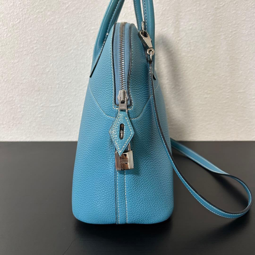 HERMES エルメス ボリード31 2way ブルージーン バッグ