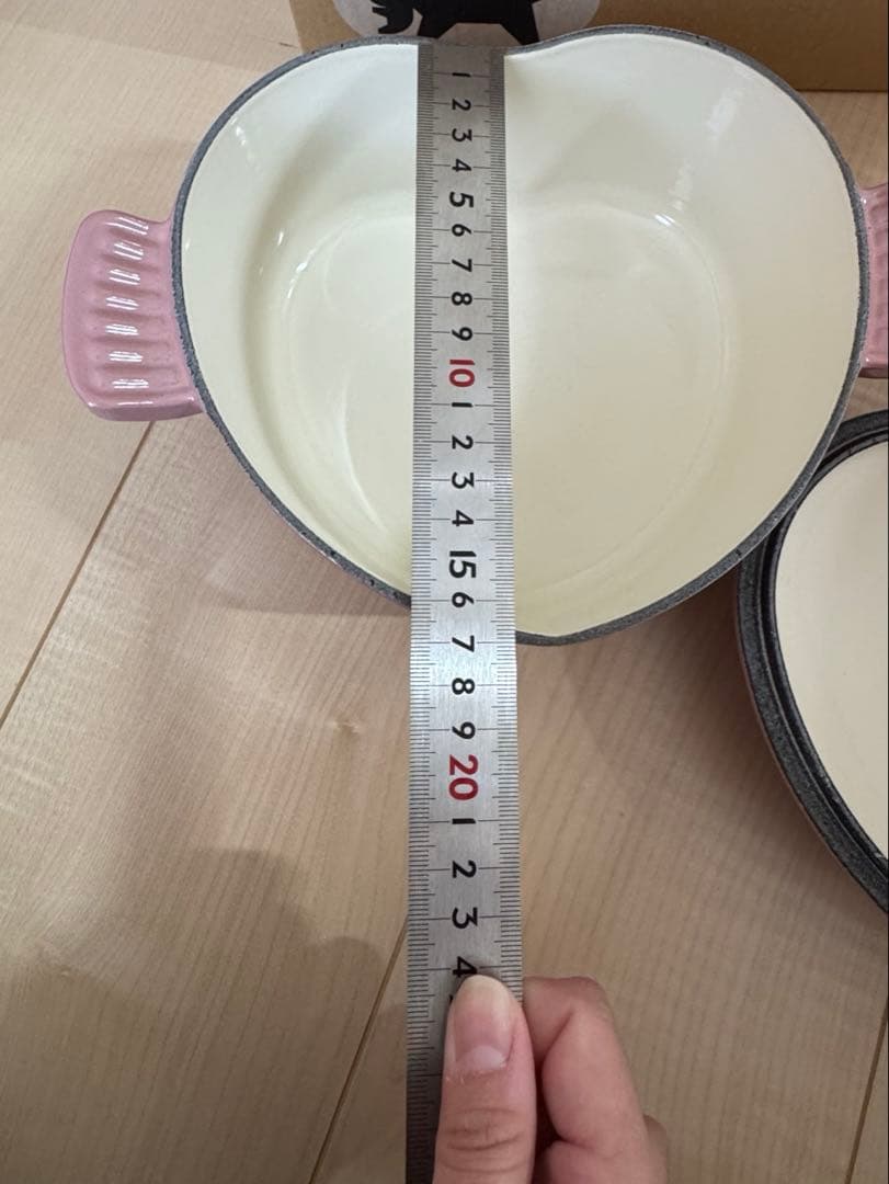 ルクルーゼ　COCOTTE COEUR ココットダムール　シフォンピンク