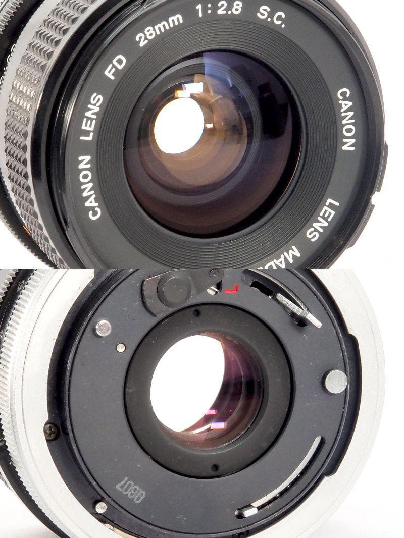 Canon EF FD 28mm F2.8 S.C 整備済 露出計不良26693