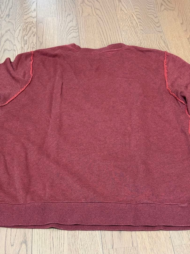 LOEWE ロエベ アナグラム ロゴ ロングスリーブ　スウェット　ダメージ加工