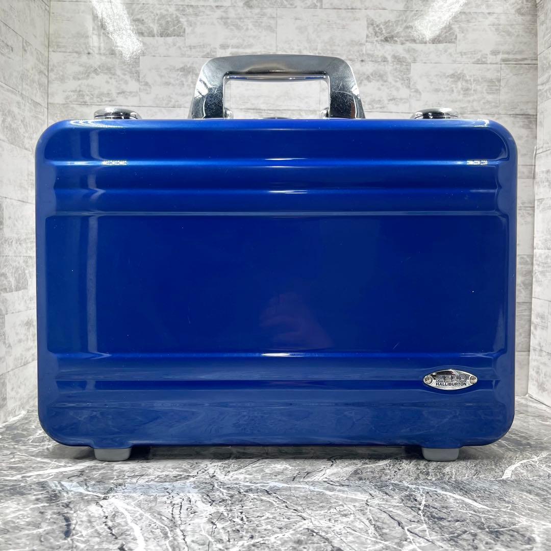 【レアカラー】 ゼロハリバートン アタッシュケース ダイヤルロック ブルー A4