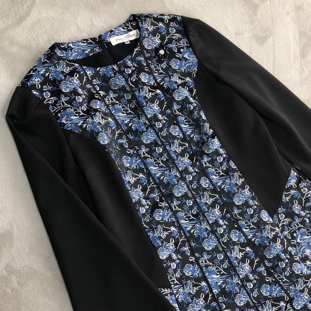 極美品❣️異素材高見えワンピース