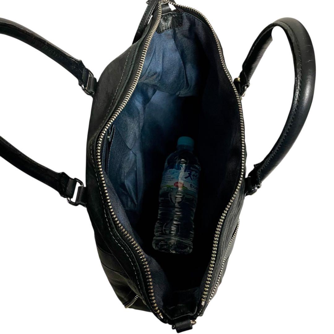 ✨極美品✨ DIESEL 2way ショルダーバッグ ジッパーデザイン A4収納