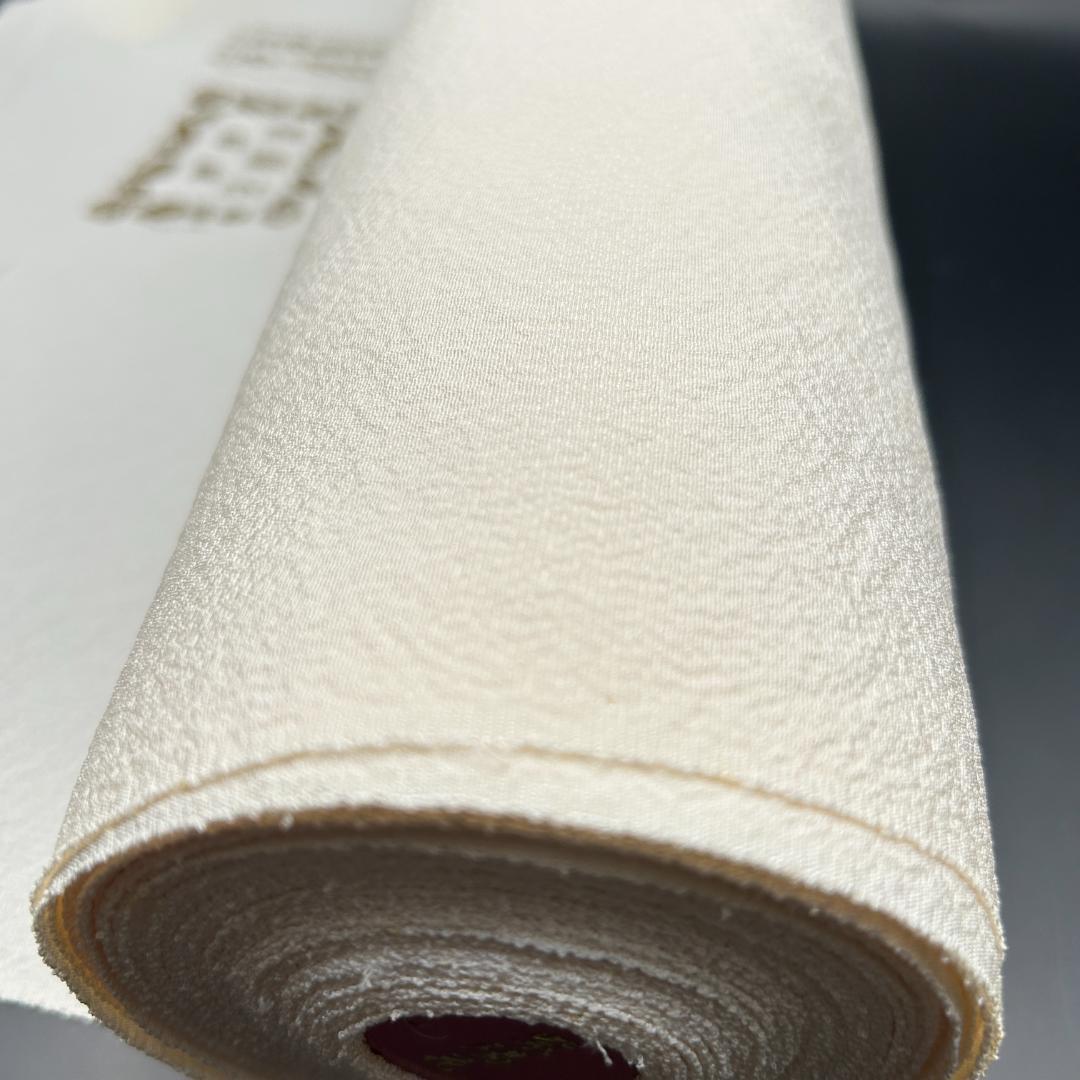 紫陽花ちりめん 皇太后陛下献上品　白生地