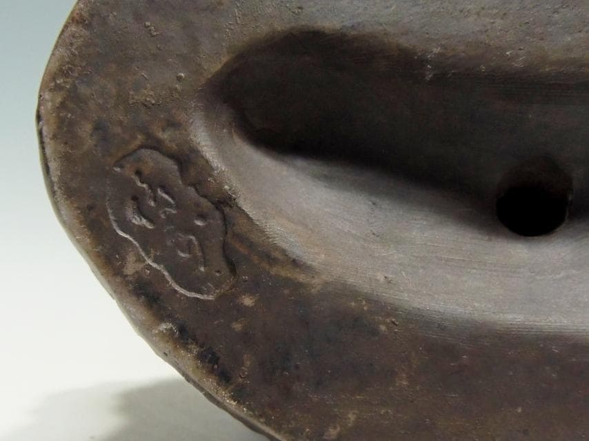 出羽三山像 置物 古備前 骨董品 備前焼 レア古備前・レア備前焼