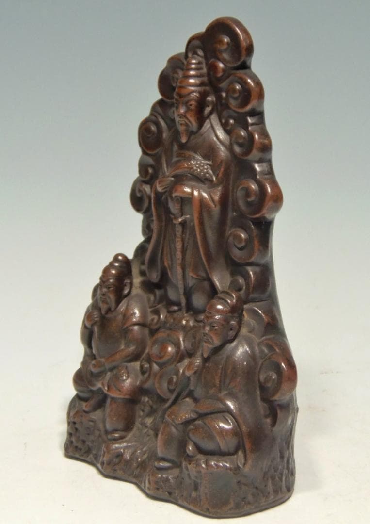 出羽三山像 置物 古備前 骨董品 備前焼 レア古備前・レア備前焼