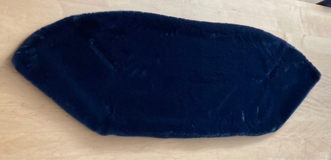 【新品未使用】JENNE リッチボリュームファーケープ ネイビー