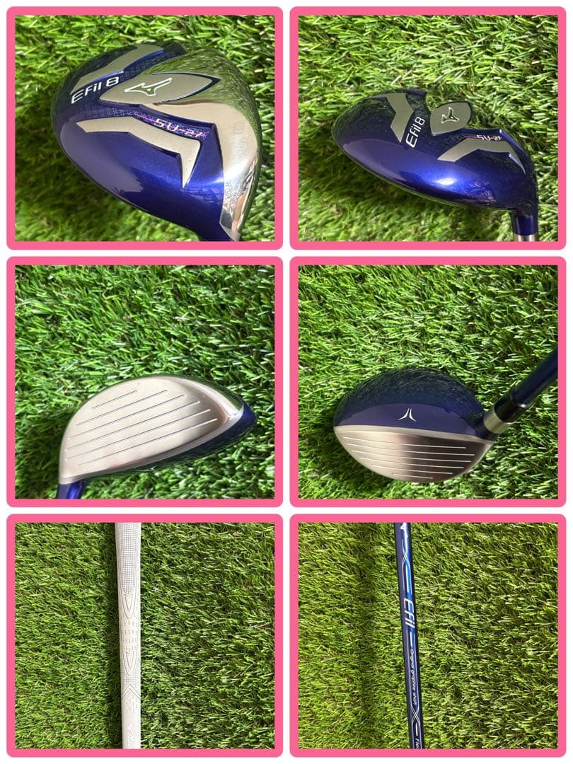 レディース美品！現行ミズノEFIL8エフィル8クラブセット8本新品バッグ付