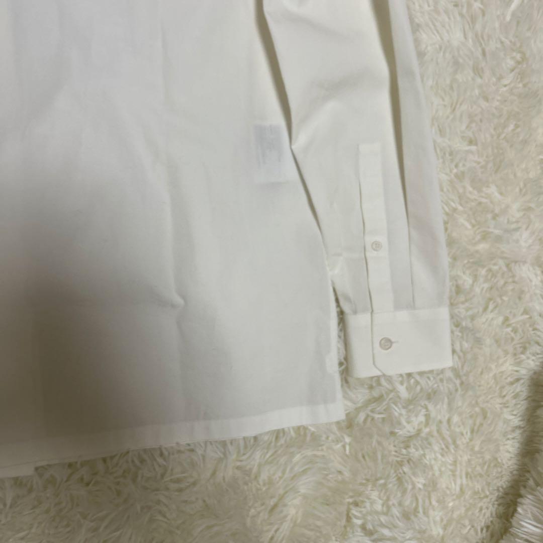 未使用 タグ付き PRADA 長袖 白シャツ 38 コットン　正規品　RFID