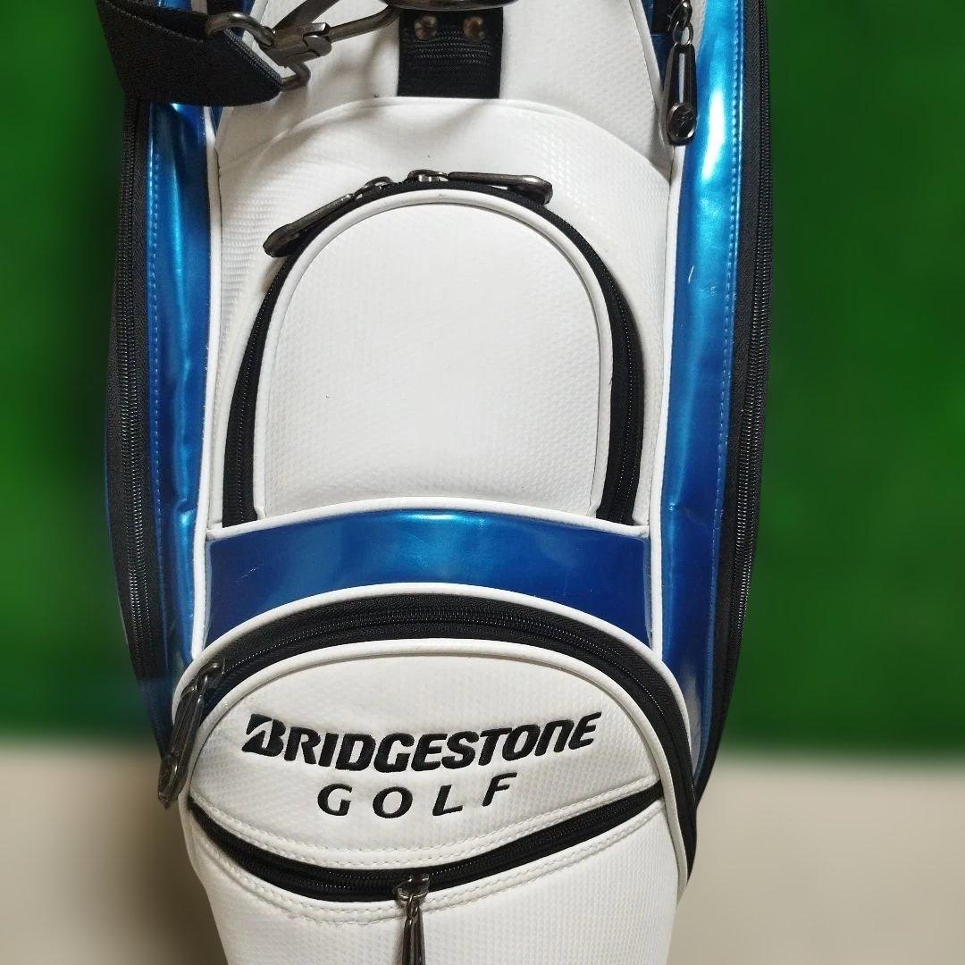 BRIDGESTONE ゴルフバッグ ホワイト/ブルー　int