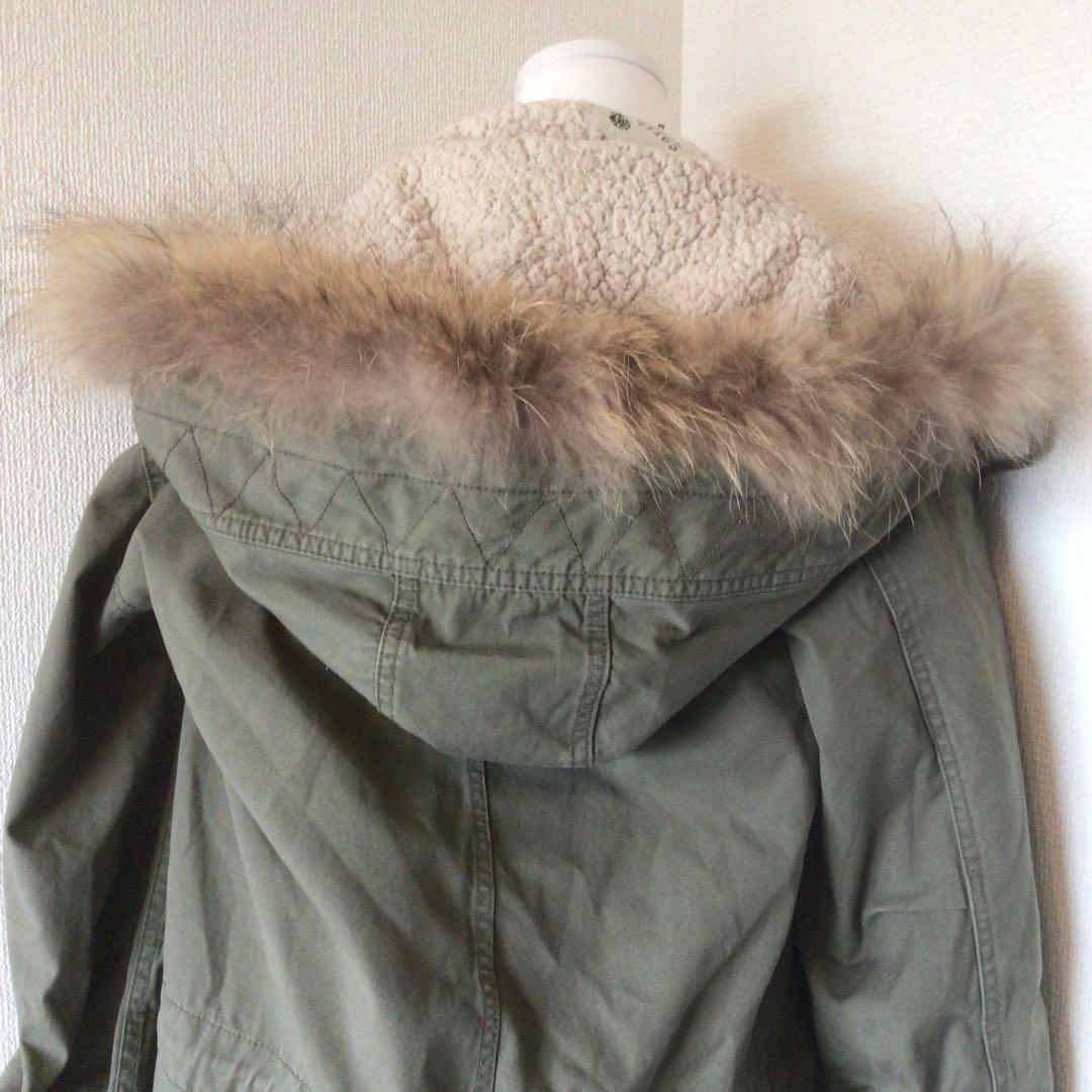 y2k 00s archive グランジフェアリー　ファー付コート　森ガール