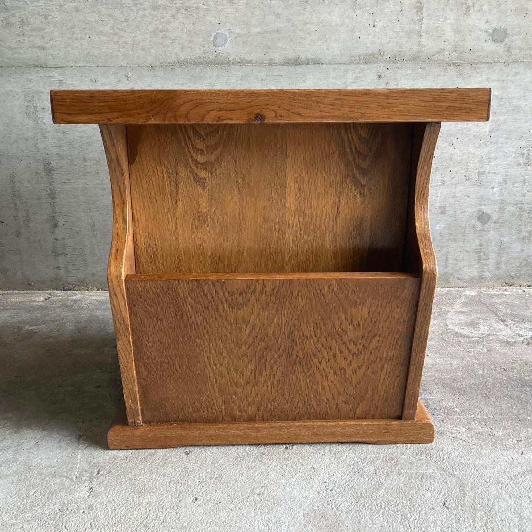 オランダ サイドテーブル チェスト ラック 棚 木製 オーク材 家具 レトロ