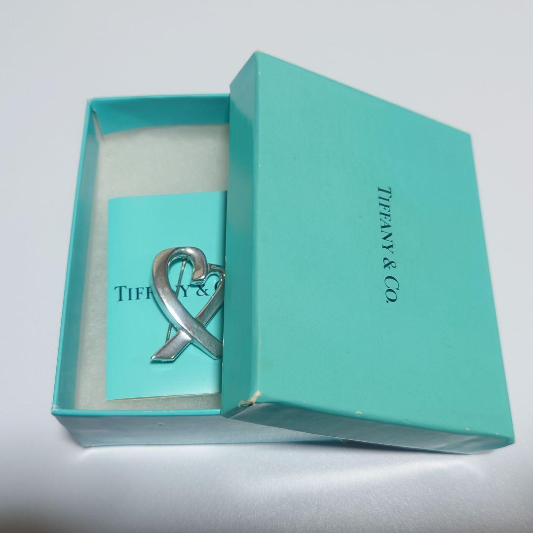 極美品 ティファニー ブローチ ラビングハート ミディアム 925 ケース付き