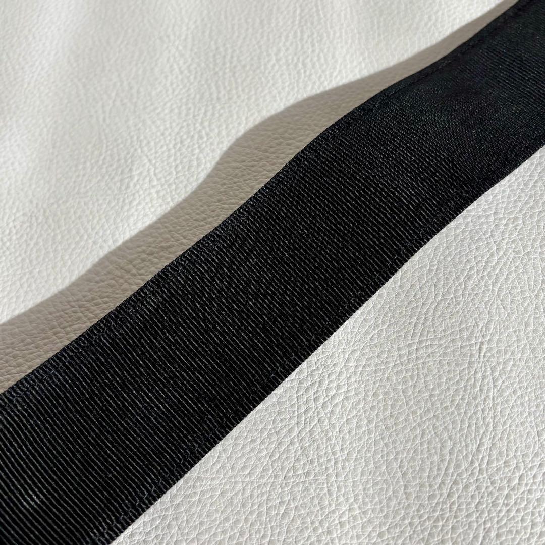 【美品】【フェラガモ】ヴァラ リボン ベルト ゴールド金具 黒 ブラック