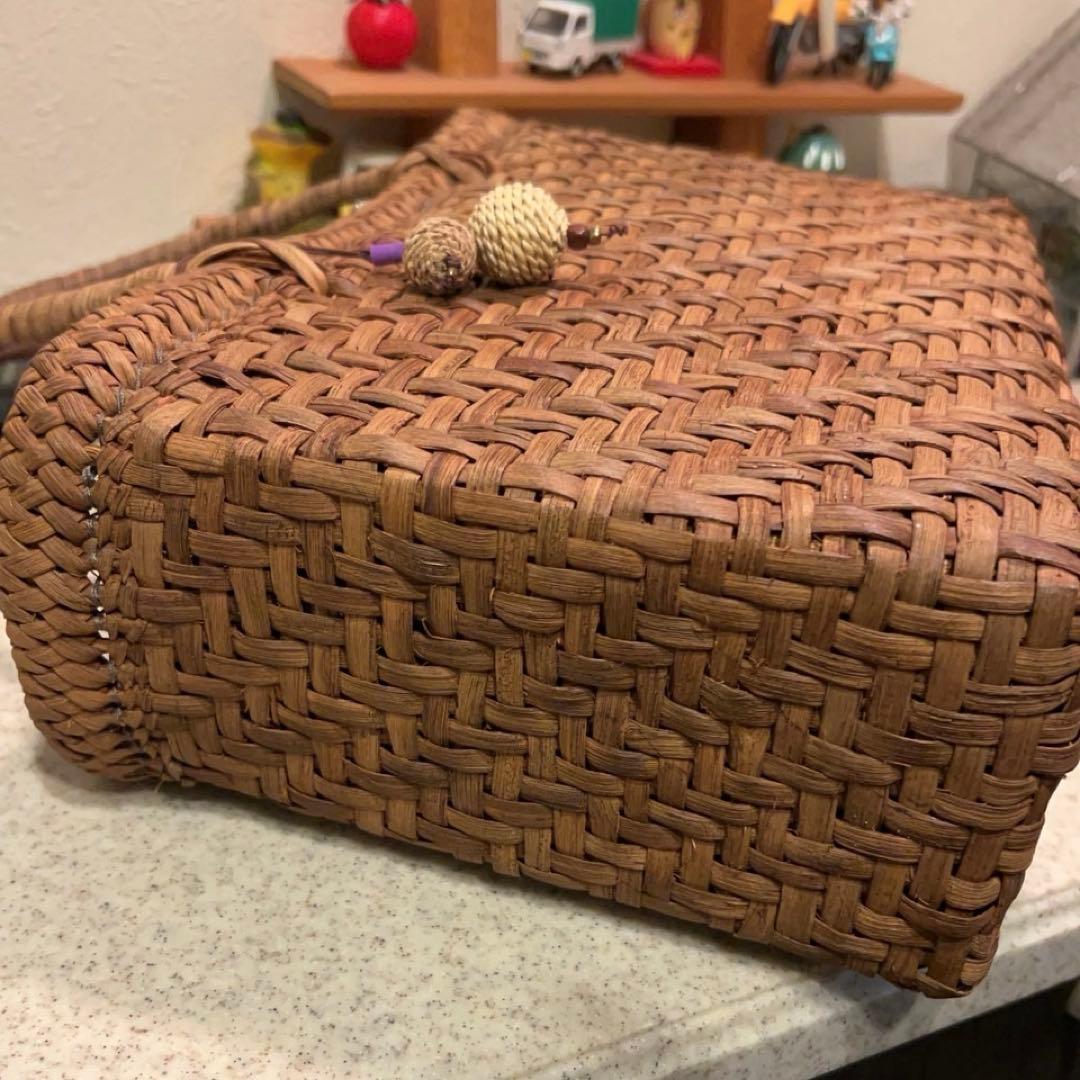 国産　山葡萄　籠バック③