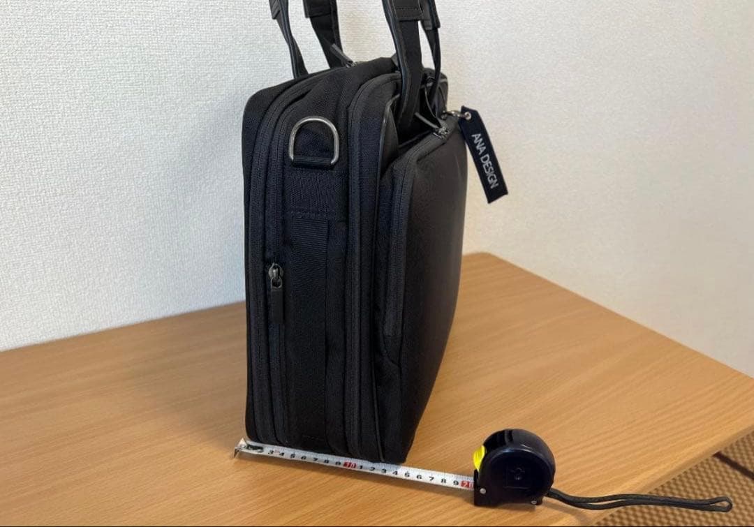 【美品】ANA ビジネスバッグ ブラック ショルダーストラップ付き