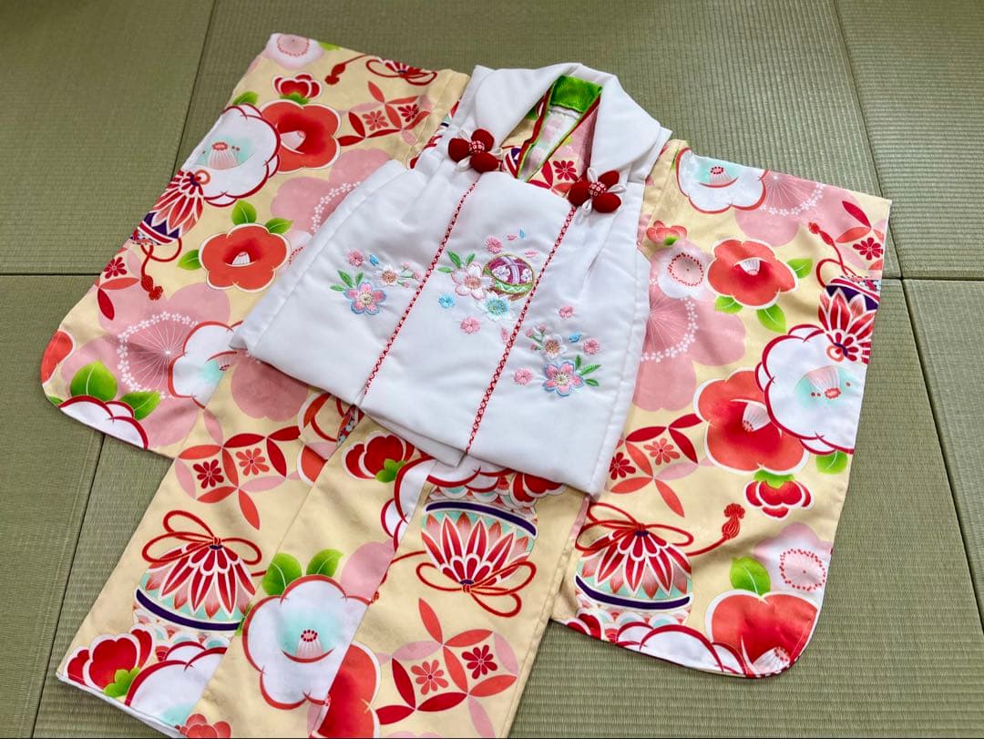【美品】七五三 着物 3歳 女の子 9点被布セット