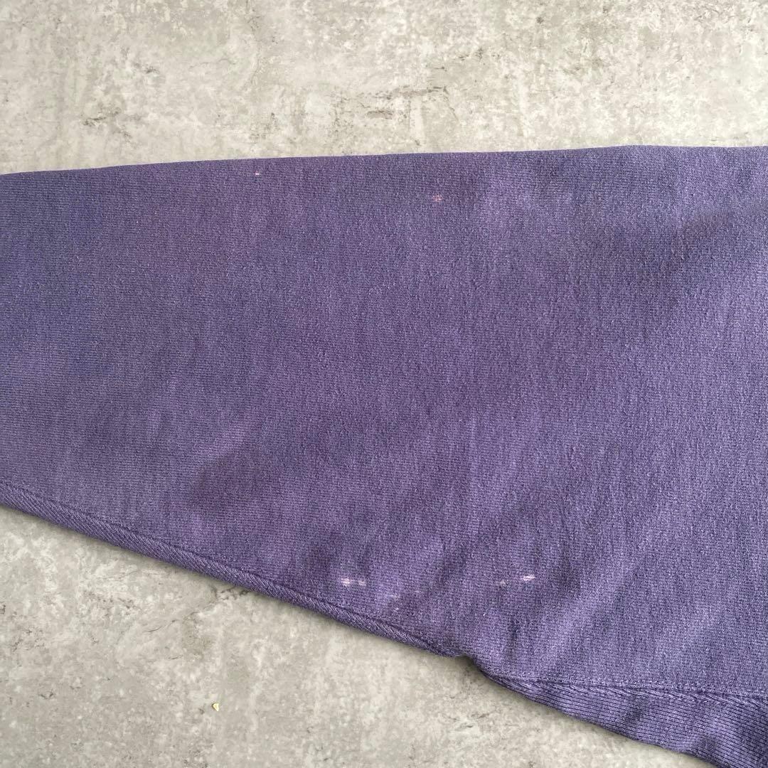 レアカラー90sチャンピオン目付き無地リバースウィーブUSA製モックネックL