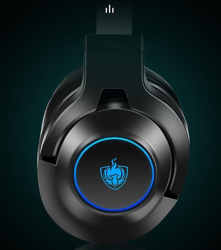 Bluetoothゲーミングヘッドセットマイク付ゲームヘッドホンパソコンスカイプ