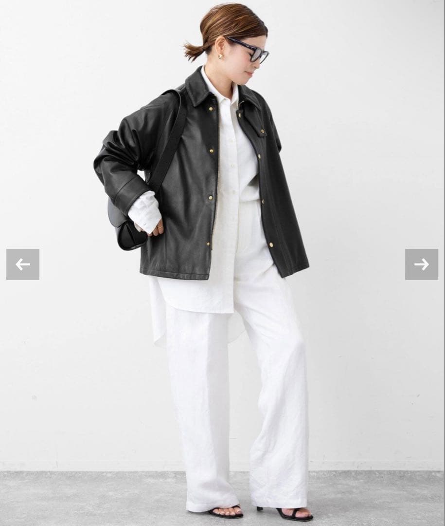 Deuxieme Classe CINQUANTA/チンクアンタ レザーブルゾン