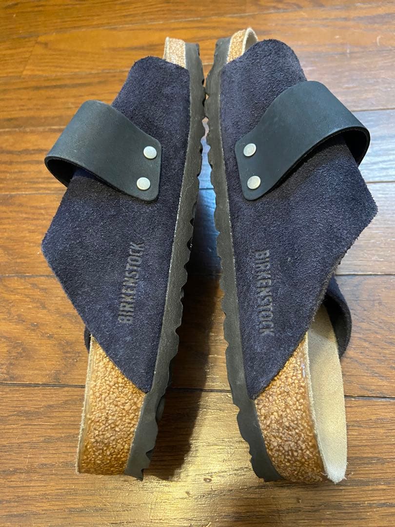 【11/16までSALE】BIRKENSTOCKダークブルーサンダル37