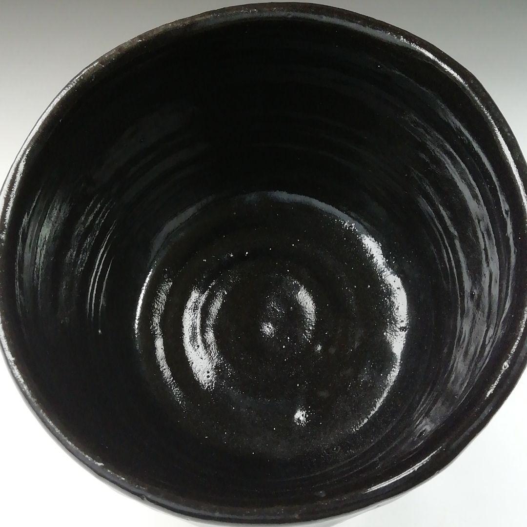 Ｔ５０３　茶碗　『瀬戸黒　小田木写』『半筒茶碗』『西尾香舟』共箱　抹茶碗　茶道具