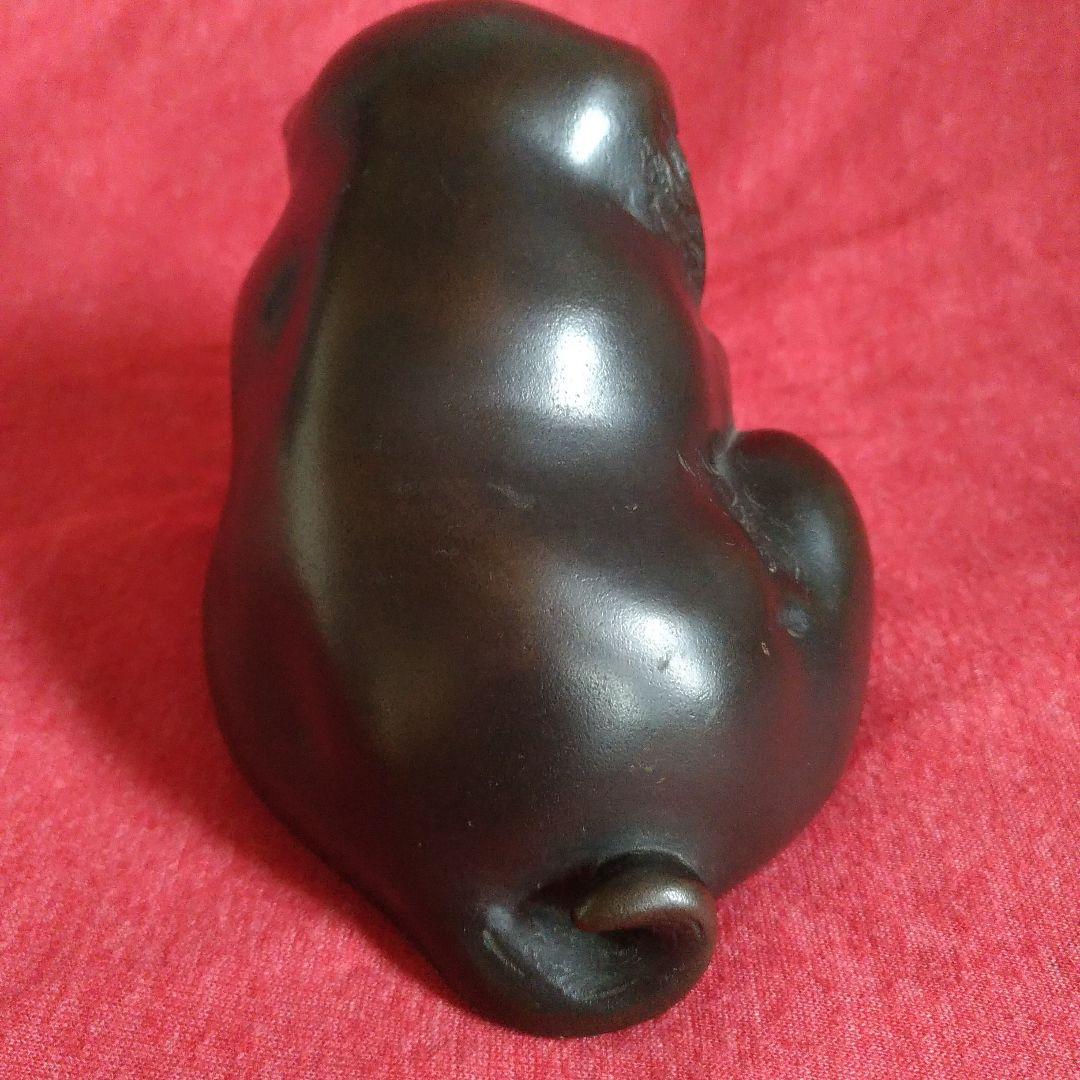 犬の置物。正一。刻印。在銘。金属製。銅製？真鍮？。東洋美術。金属工芸。骨董品。