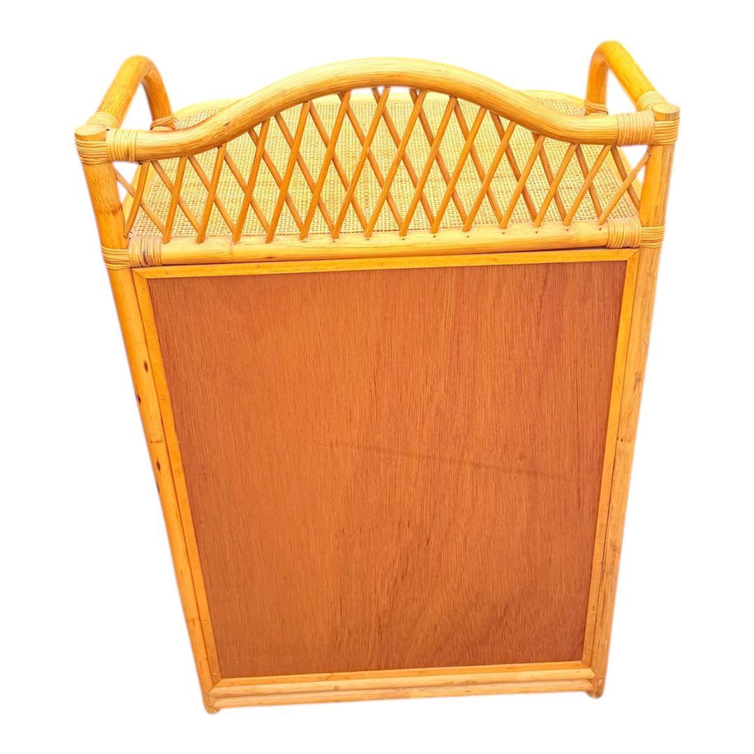 ラタン　5段　籐　棚　チェスト　アンティーク