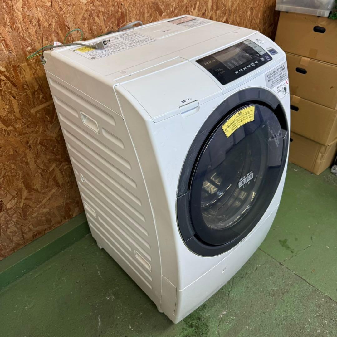 296★2017年製★日立　ドラム式洗濯機　10KG 熱乾燥　大型　大容量