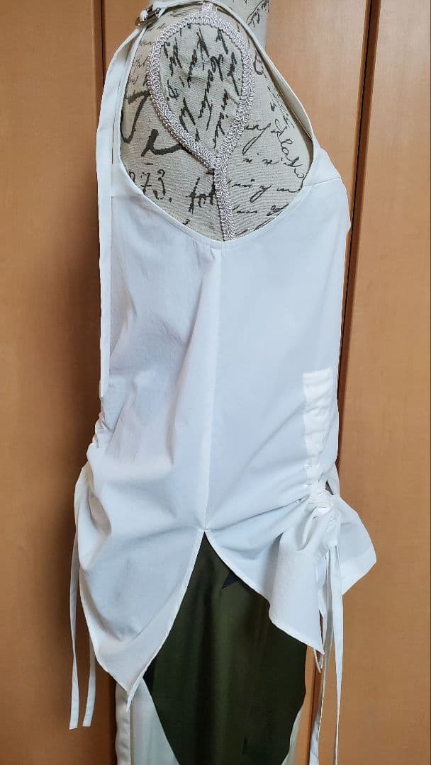 【un3d】アンスリードヘムギャザーシャツキャミソール