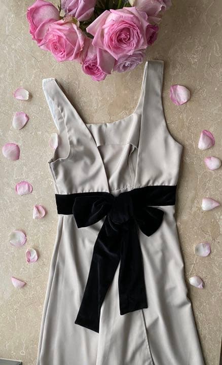 人気商品　♡LE TABLIER ♡ マドモアゼル ドレスエプロン 丸襟