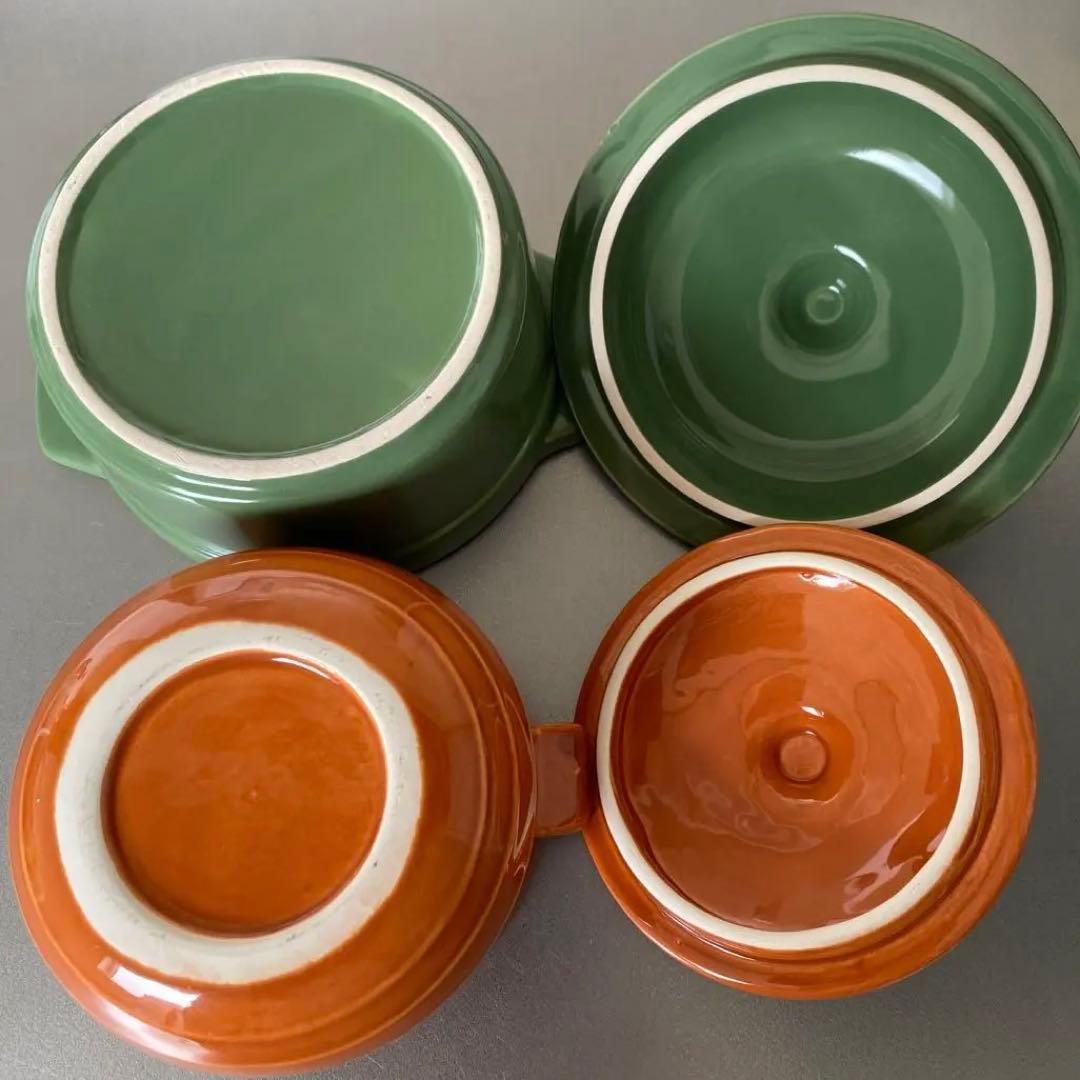 蓋付きの陶器　2種