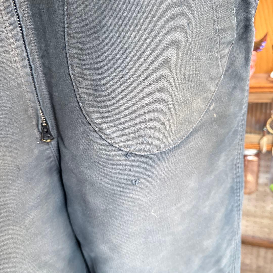 フェローズ FHERROW’S NAVYデッキオーバーオール　デッキパンツ　黒