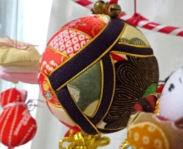 【3】縁起の良い柳川さげもん　木目込み鞠　吊るし雛　ハンドメイド　ひな祭り