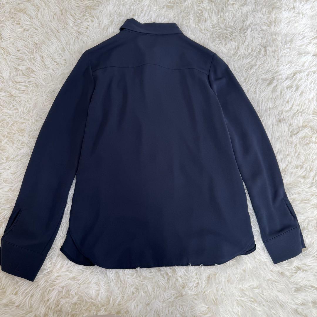 美品✨️Theory luxe セオリーリュクス ボウタイブラウス ネイビー