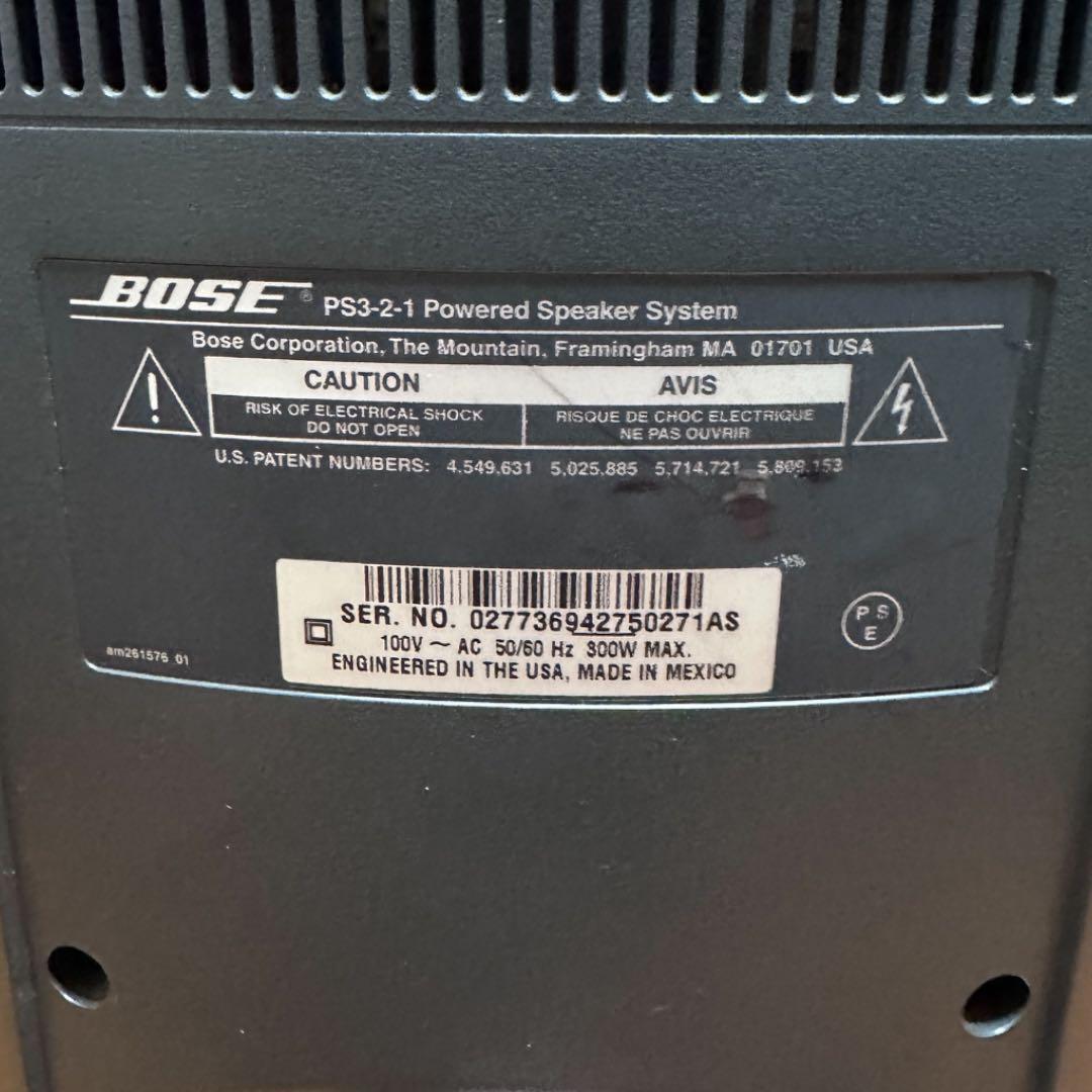 BOSE 3-2-1 GS DVDホームシアターシステム 動作確認済